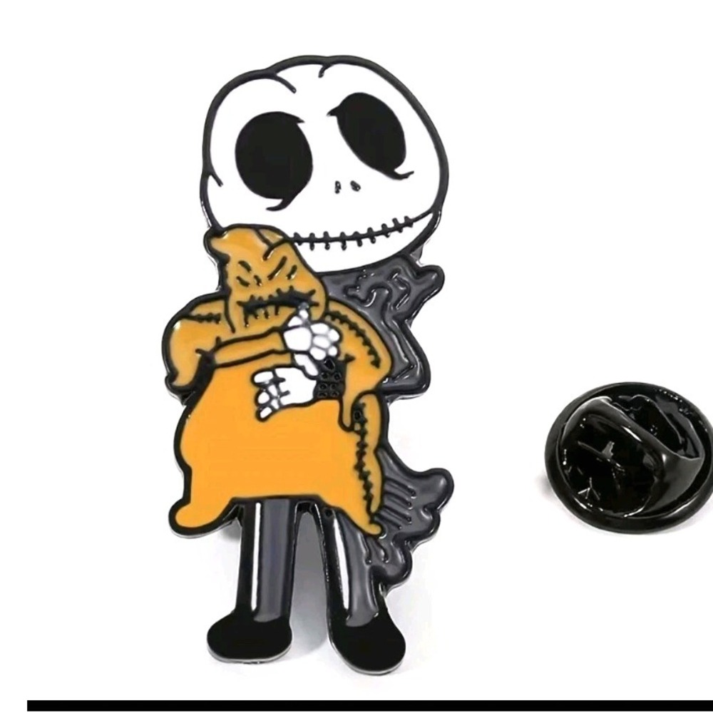 Jack Skellington Oogie Boogie Nightmare Before‎ Christmas Enamel Pin